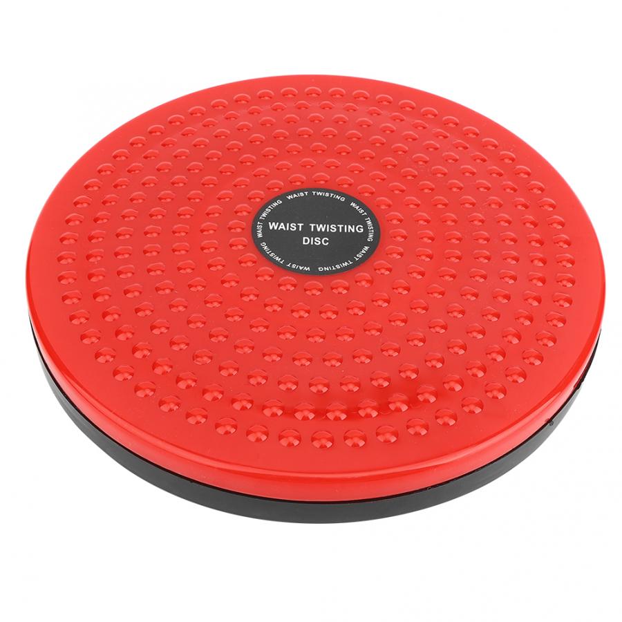 Fitness vridbräda skiva magnet balans bräda platta sport magnetisk massage platta wobbler bantning midja vrida skiva utrustning: Röd