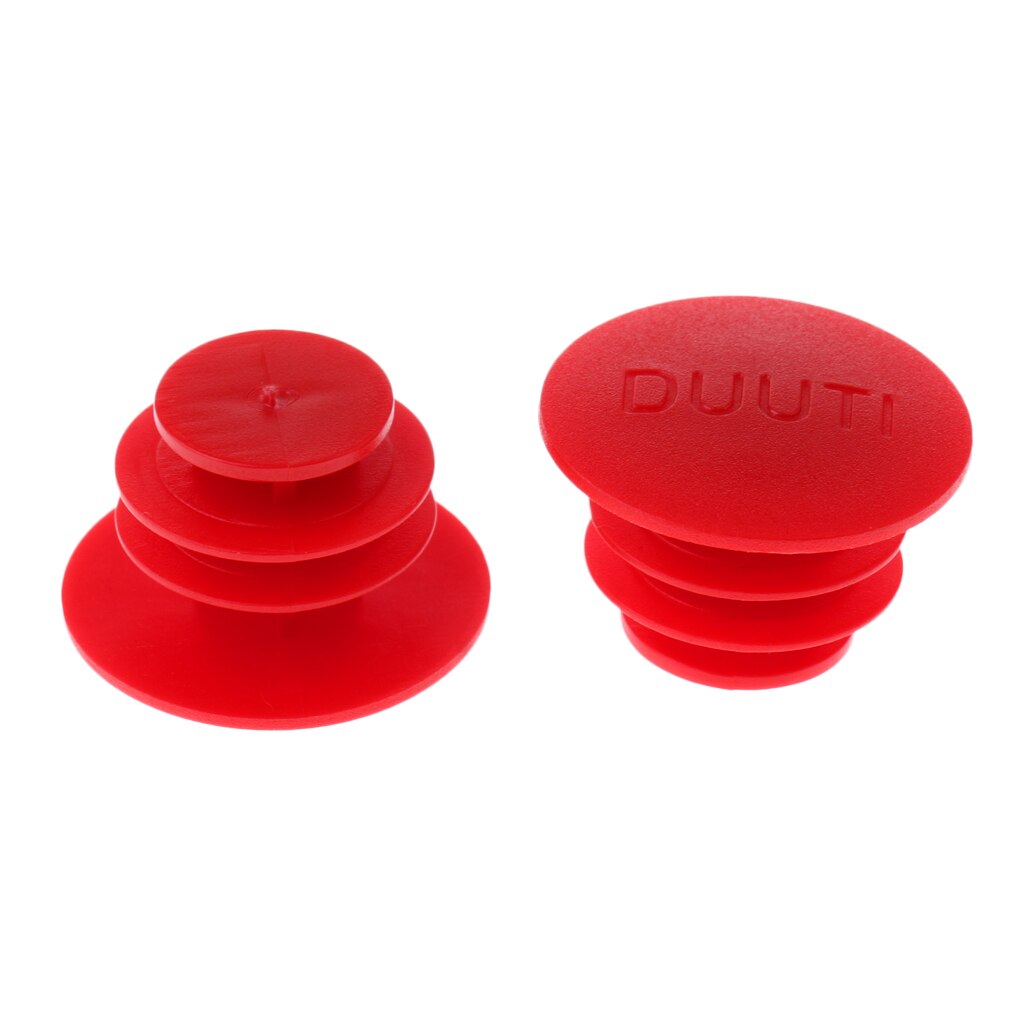 1 Pair Bike Handlebar Bar End Plugs Caps PE Bicycle Parts for Mountain BMX MTB Cycling 7 Colors 27mm: Red
