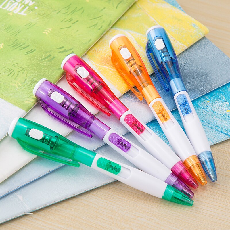 Ayron ball pen with light torch pen Led multifunciton pen stationery office kids children school ball pen writing toolgifts