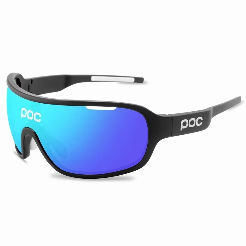 4 Set di lenti POC occhiali da ciclismo sport all'aria aperta occhiali uomo donna occhiali da bicicletta polarizzati MTB Road Bike occhiali da moto