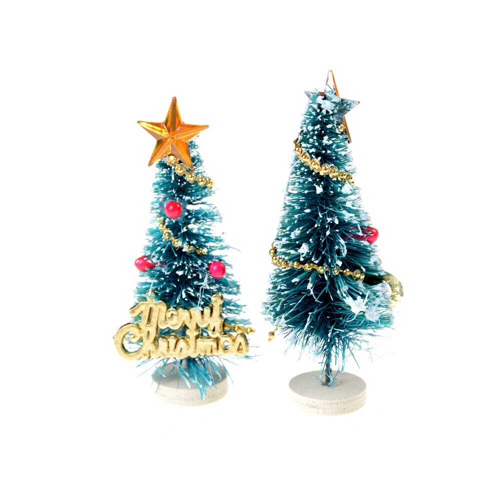 1pz FAI DA TE Albero Di Natale ottavino Albero di Pino mini Alberi di Collocato Nel desktop Complementi Arredo Casa Di Natale Dollhouse Decorazione Regali per Bambini