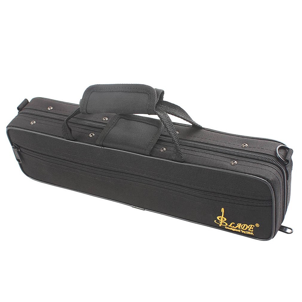 ammoon Flute Case Gig Bag Backpack Box Water-resistant 600D Foam Cotton Padding with Adjustable Single Shoulder Strap