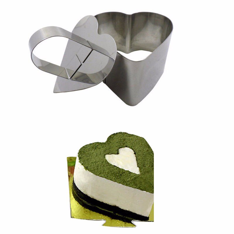 Form sallad kök bakeware gör-det-själv bakverk verktyg rostfritt stål cupcake form sallad dessert form ringar för sallader form