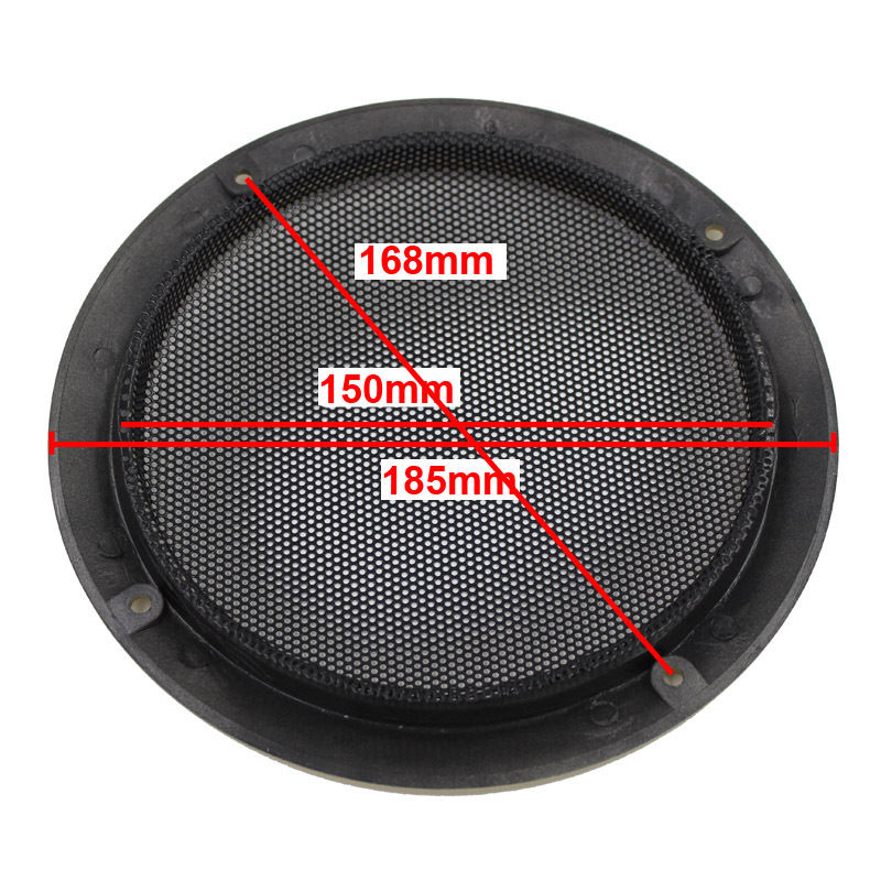 1PC Car 6.5" Speaker Panel Coaxial Round Steel Mesh Grills Cover Gold 168mm Speaker Grill Coaixal Subwoofer