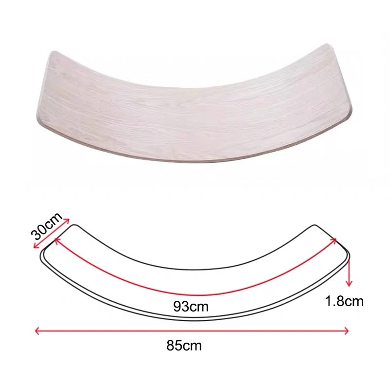 Wooden Balance Board Children Curved Seesaw Yoga Fitness Equipment Body Building Baby Indoor Toys Kids Outdoor Sports