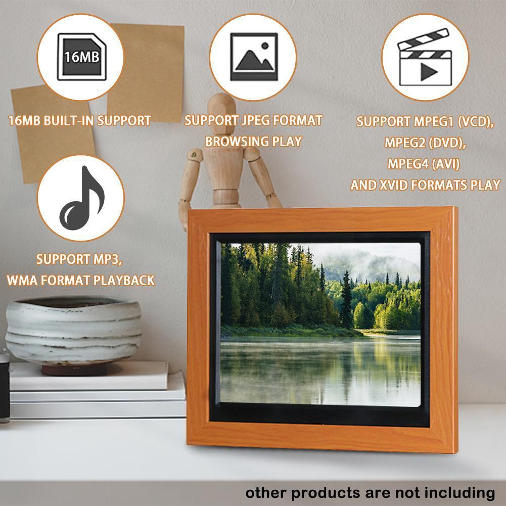 Household Products Led Digital Photo Frame Electronic Timing Video Calendar Clock Album Playing Alarm Mp3 M9e1