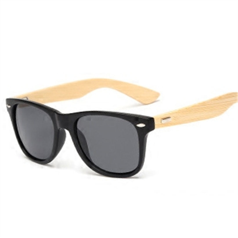 Gafas de sol de bambú para hombre y mujer, gafas de sol Vintage, patilla de madera, gafas de de , gafas de sol de , para hombre y mujer