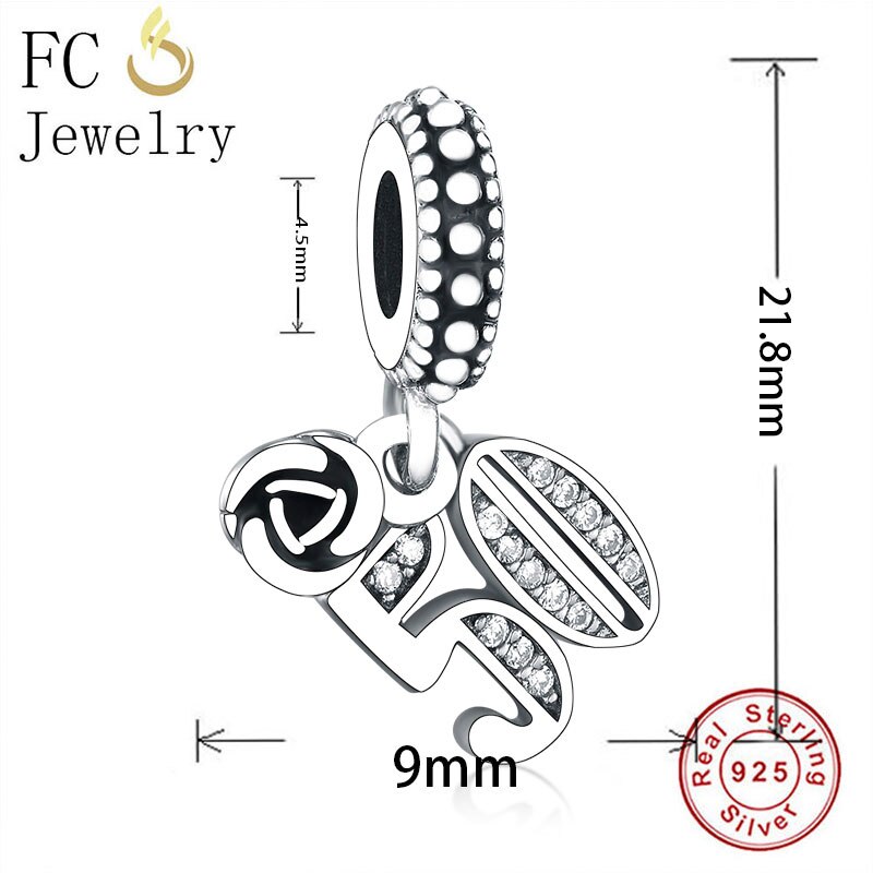 FC Monili Adatti Originale di Marca del Braccialetto di Fascino 925 di Pelliccia D'argento Mamma Del Cuore di Amore Del Cane Zampa Zircone Bead Per Fare Delle Donne berloque 2020: FC1452