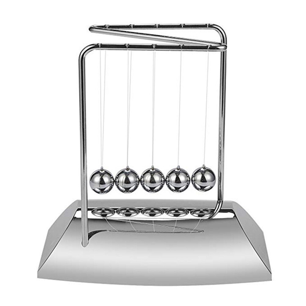 Balancier en métal pour enfants, boule en acier, accessoires de jeu anti-stress, ornement, 1 pièce, Newton: 18x11x18.5CM