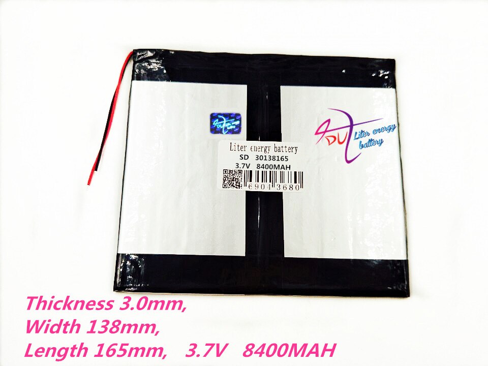 30138165 3.7 V 8400 MAH akumulatory polimerowe, tablet PC ogólna bateria 8 cal 9 cal 10 cal 30140160