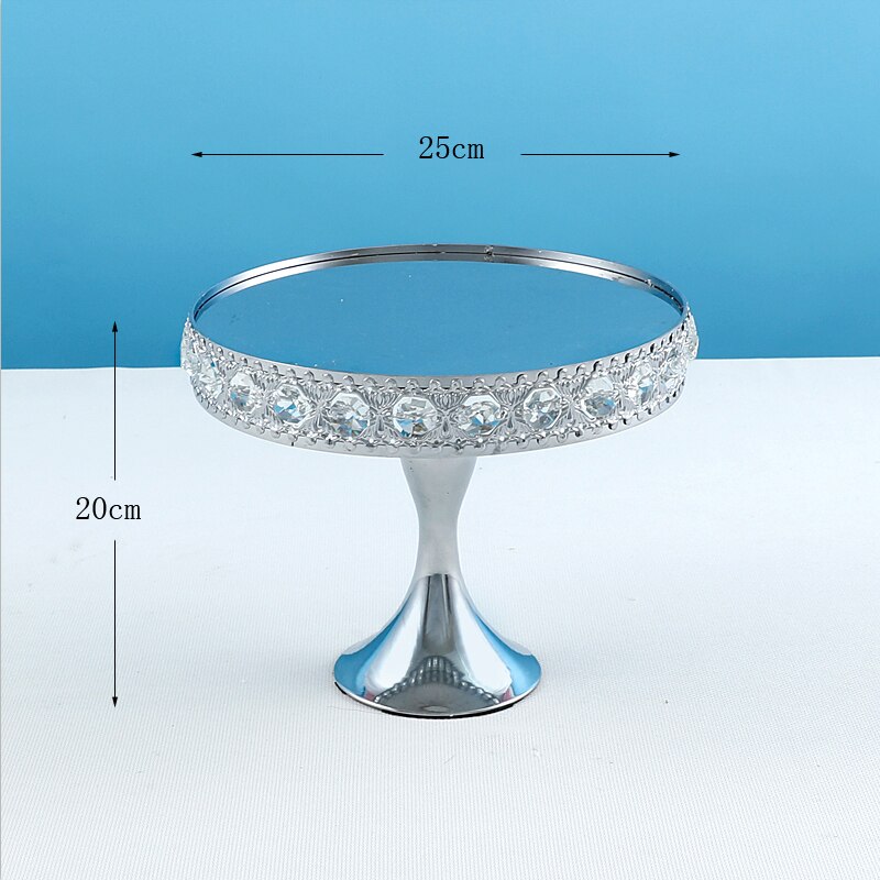 1pcs Silver color cake stand 2tier cupcake stand Fruits Desserts Dish Plates for Tea Birthday Party: NO1