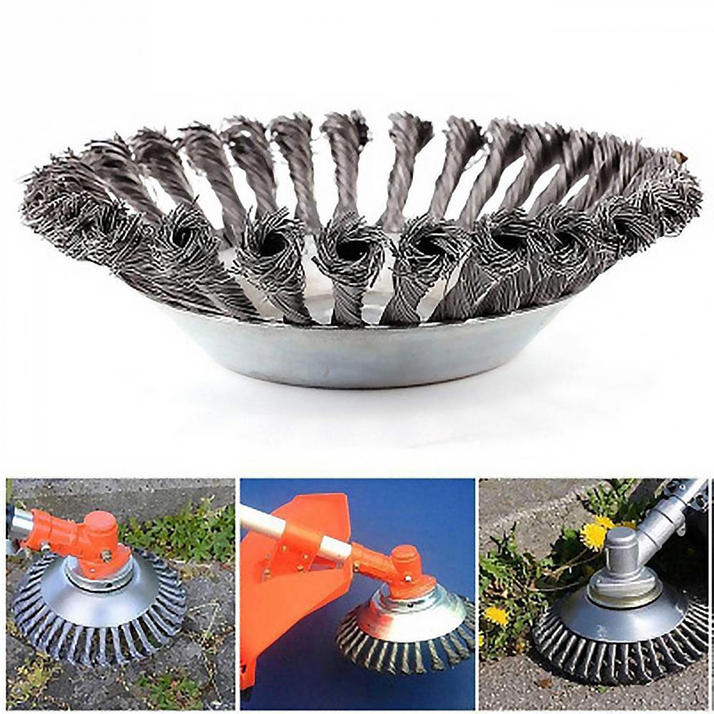 Tête de tondeuse en acier inoxydable, 6/8 pouces, outil de réparation de jardinage