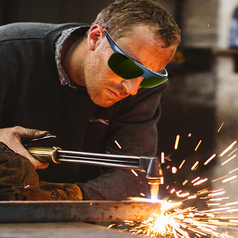 Safety Glasses Flip-Up Front Welding Goggles Cycling Glasses for Welding Soldering Brazing Metal Cutting Protective Glasses