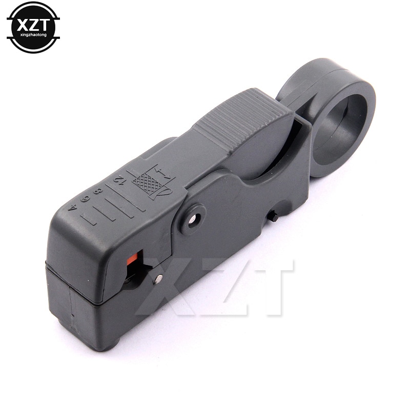 Household Tool Multifunction Rotary Coax Coaxial Cable Cutter Tool RG58 RG59 RG6 High Impact Material Wire Stripper