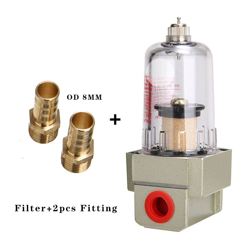 Af2000-02 1/4 "kompressorfilter lufttryck pneumatiskt för luftpump oljefångare vattenfuktavskiljare fälla smc  af2000 02: W-bt -8-02
