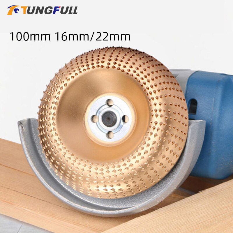 16mm/22mm Grinder Wheel Disc Wood Angle Grinding Wheel Abrasive Disc Tools Rotary Disc Sanding Wood Carving Tool