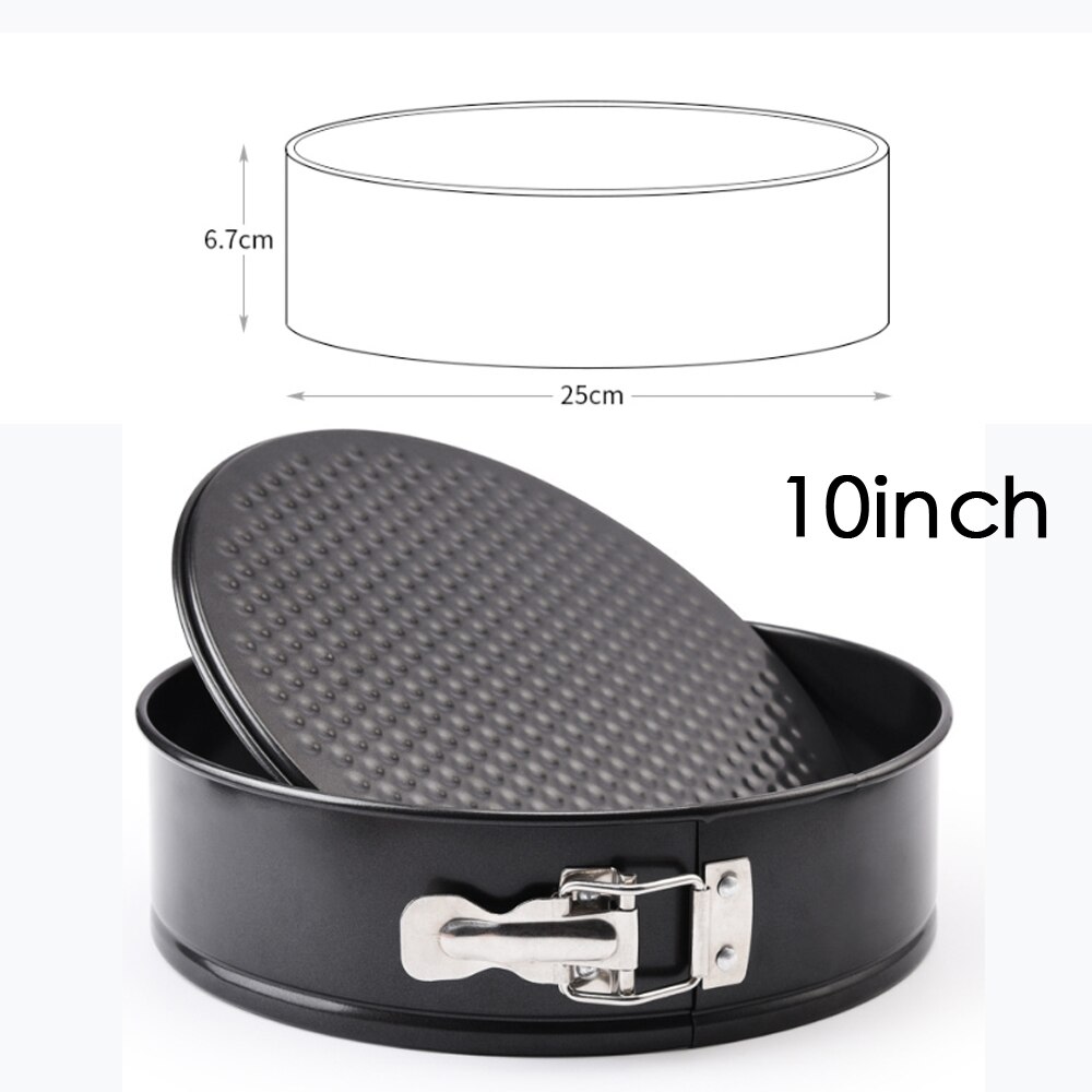 7/10 Inch Non-stick Springform Pan with Removable Bottom/Leakproof Cheesecake Pan Bakeware with Cleaning Cloth