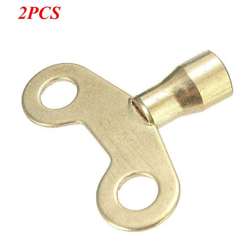 VOPPV 2pcs Fuacet key For water tap Solid Brass lock Hole Bleed Square Key Socket Faucet Tap Water Key Plumbing Radiato S3F6: 2pcs