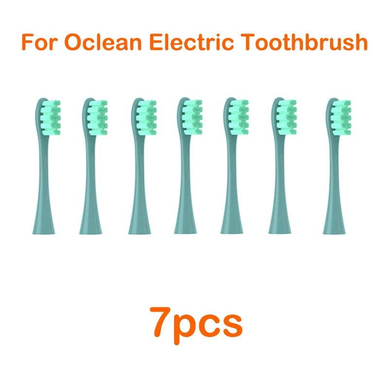 For Oclean Flow/X/ X PRO/ Z1/ F1/ One/ Air 2 /SE Brush Heads Soft DuPont Sonic Toothbrush Vacuum Bristle 7pcs Replacement Heads: Dark Purple