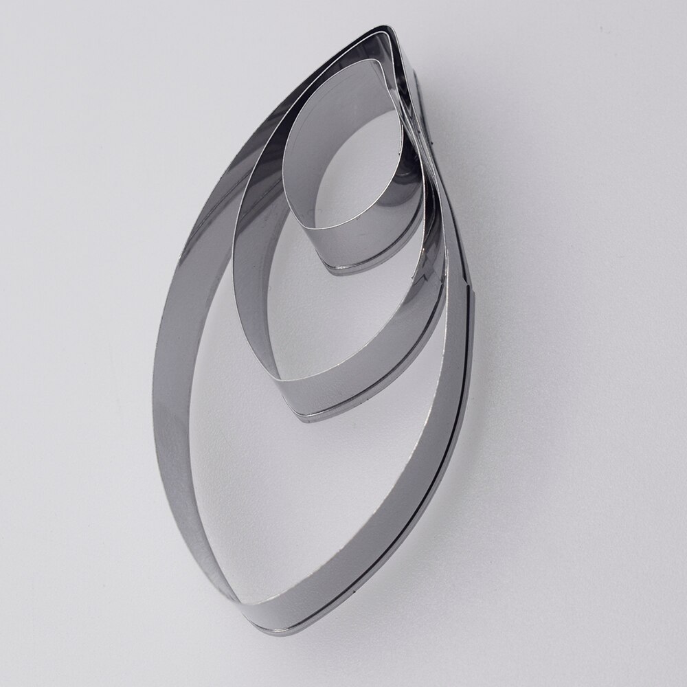 Clay Tool Stainless Steel Geometry Cutting Mold Clay cutter Baroque Mandala texture emboss stamp block pottery tools kit: leaf cutter 3