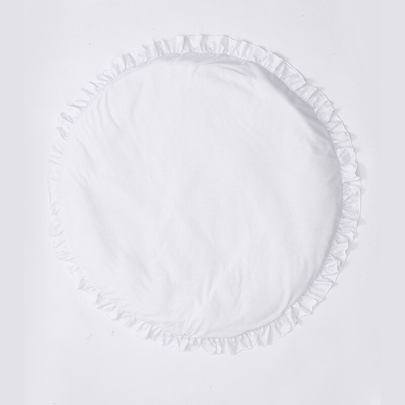 Manta de gateo para bebé, alfombra de juego acolchada para recién nacido, alfombrilla de algodón suave para gatear, alfombras de juego para niños y niñas, decoración para habitación: white