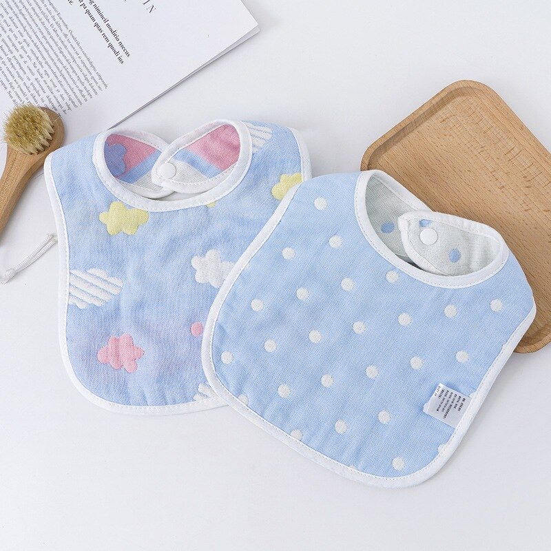 0-3T Baby Lätzchen Druck Waschbar U Geformt Lätzchen Kleinkind Baby unisex Sechs schichten Saugfähigen Sabbern Handtuch Weichen Lätzchen Blick Speichel Handtuch