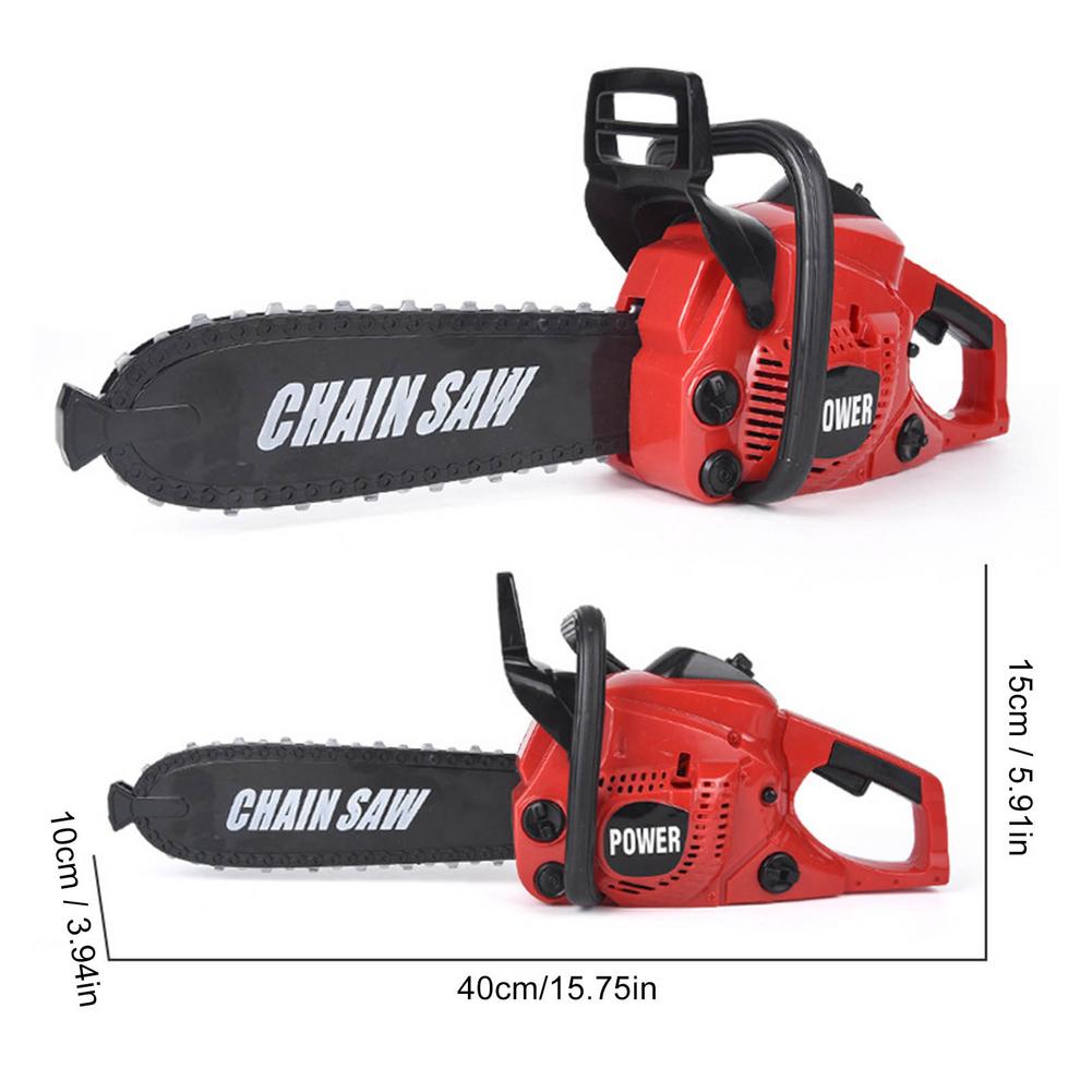 Strumento di costruzione del giocattolo della motosega elettrica dei bambini di DIY con il suono realistico attrezzo da giardino giocattoli Power Chainsaw Spin Weeder Puzzle Game