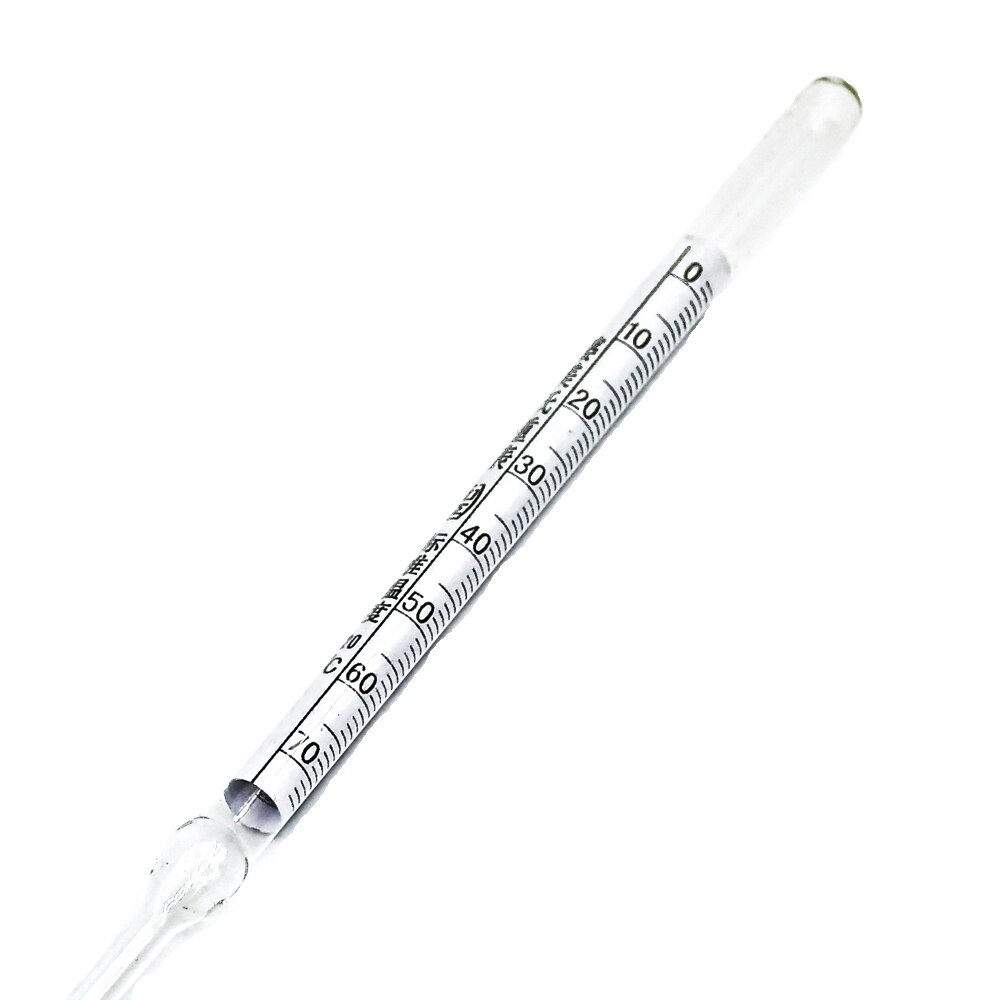 Baume Glass float gauge densitometer 0-70 high precision Salinity hydrometer glass liquid hydrometer Length 270mm 5pcs