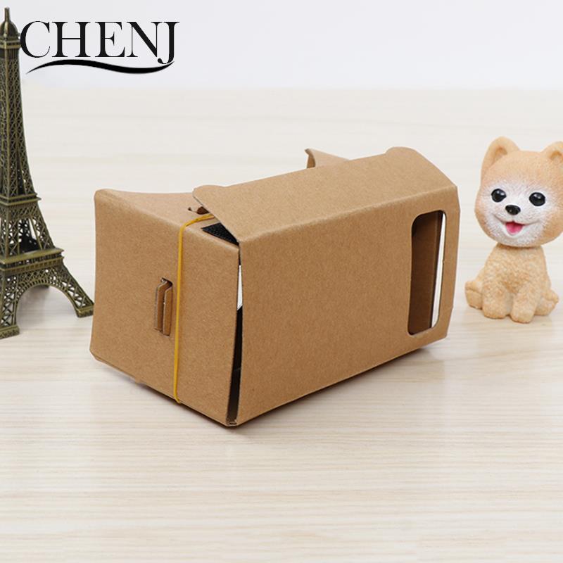 1pc google cardboard 3d vr virtual reality-glasögon för android eller telefon, vr-modell, gör-det-själv-förvandla din enhet till en stor skärm.