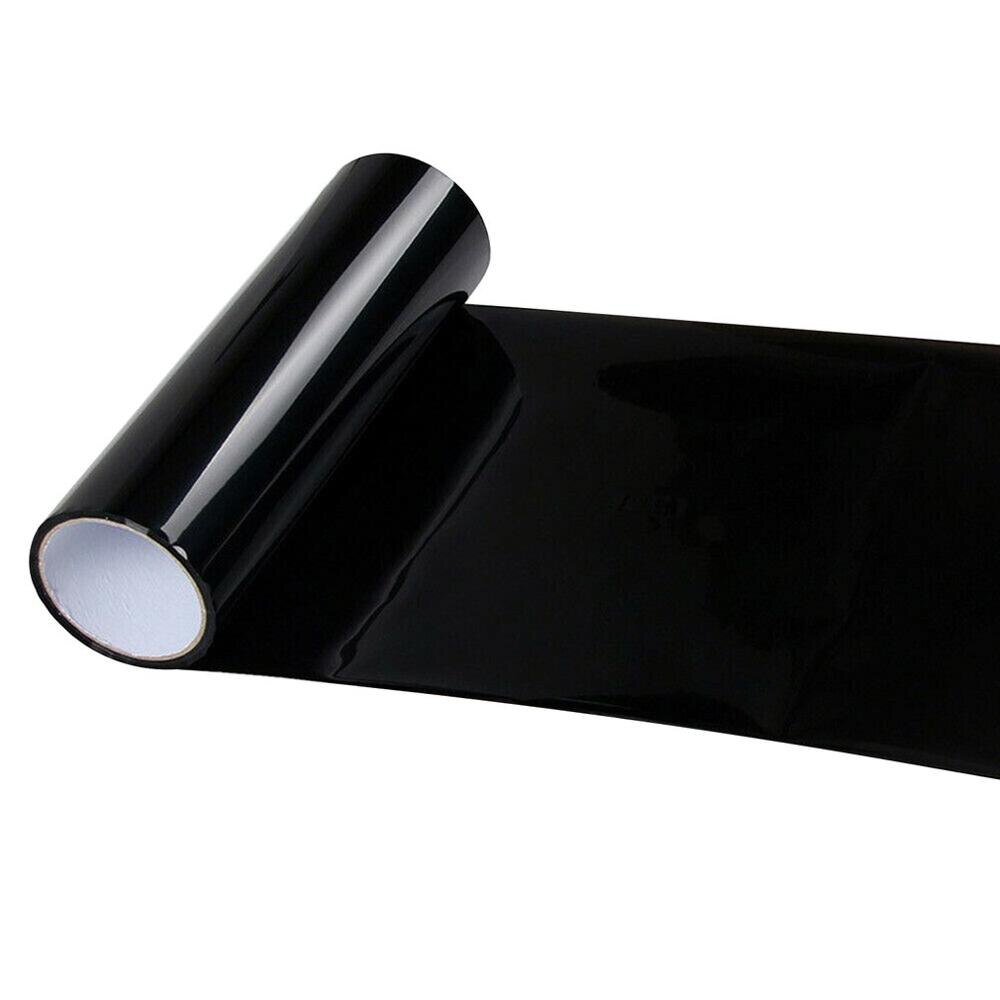 Linterna del coche de la luz trasera tinte de vinilo película única etiqueta linterna del coche de la película de cambio color de luz de la luz de niebla de La etiqueta engomada: dark black