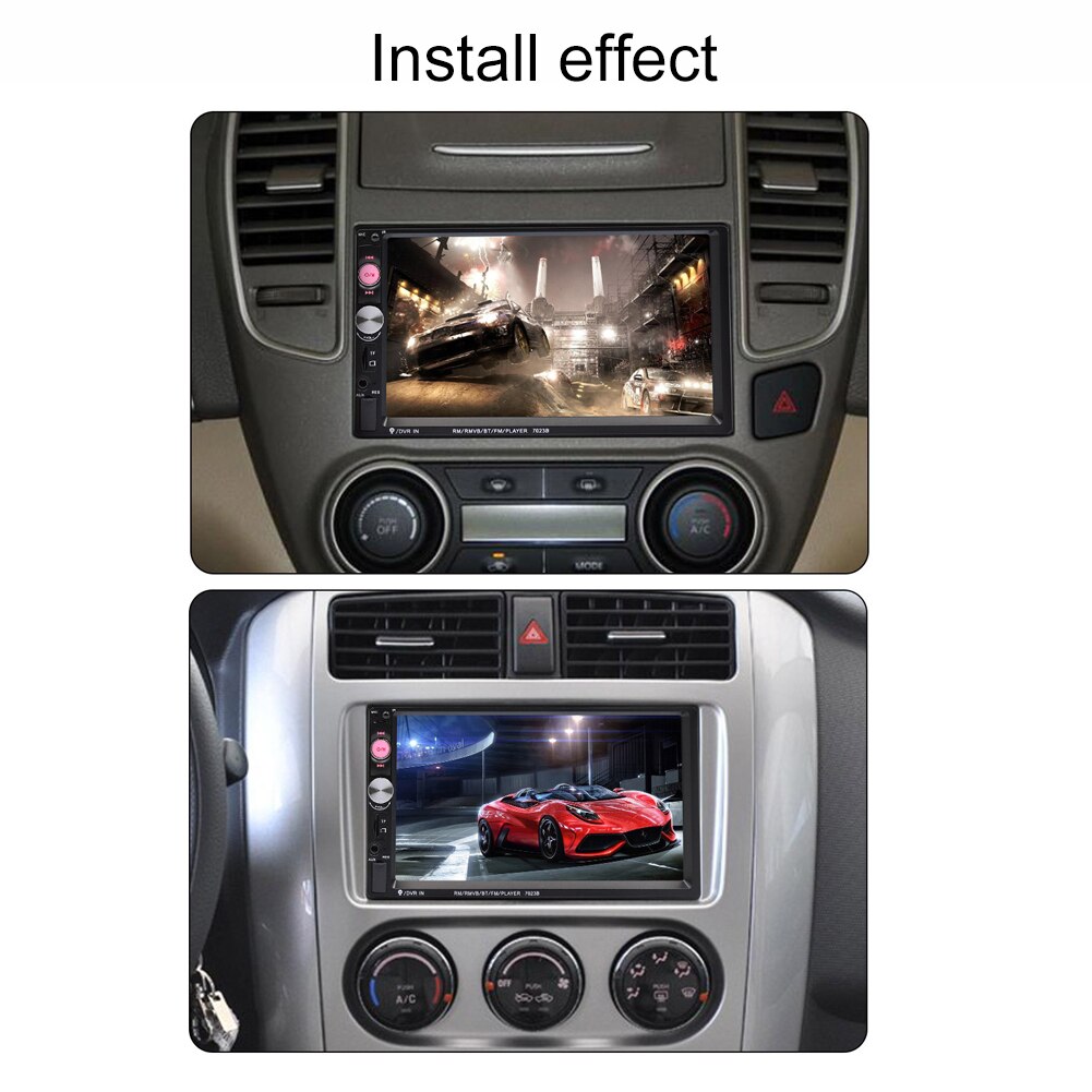 Car MP5 Player 7023B 7 Inch Full HD 2 DIN Car Bluetooth Touch Screen Stereo Radio with Rearview Camera bluetooth адаптер aux