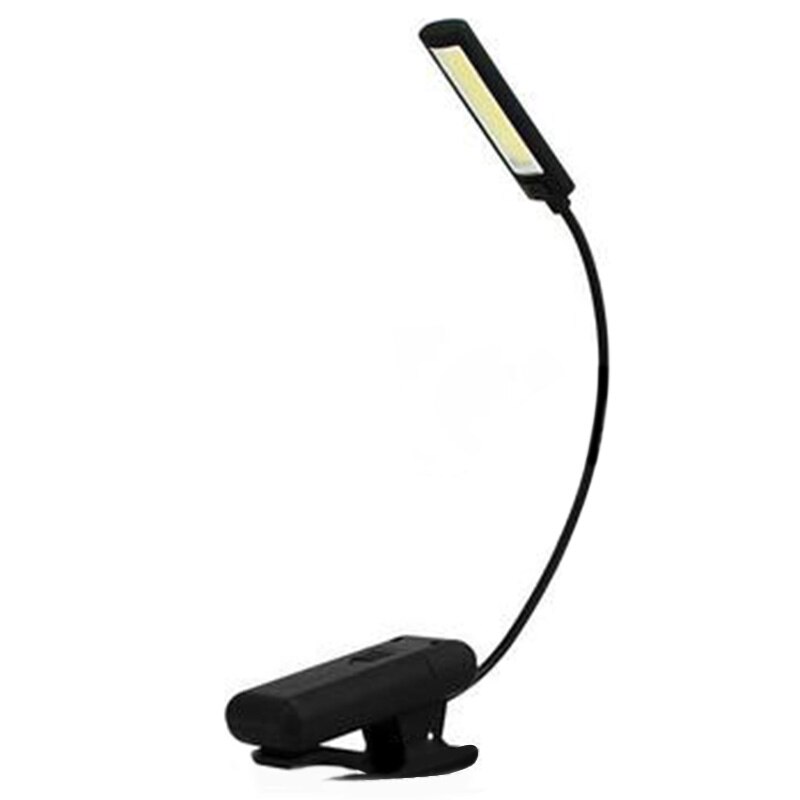 super lyst klips kolbe ledet bokleselampe nattlys bordlampe fleksibelt klipp på væpne skrivebordslampe til bærbar pc: 1 hode