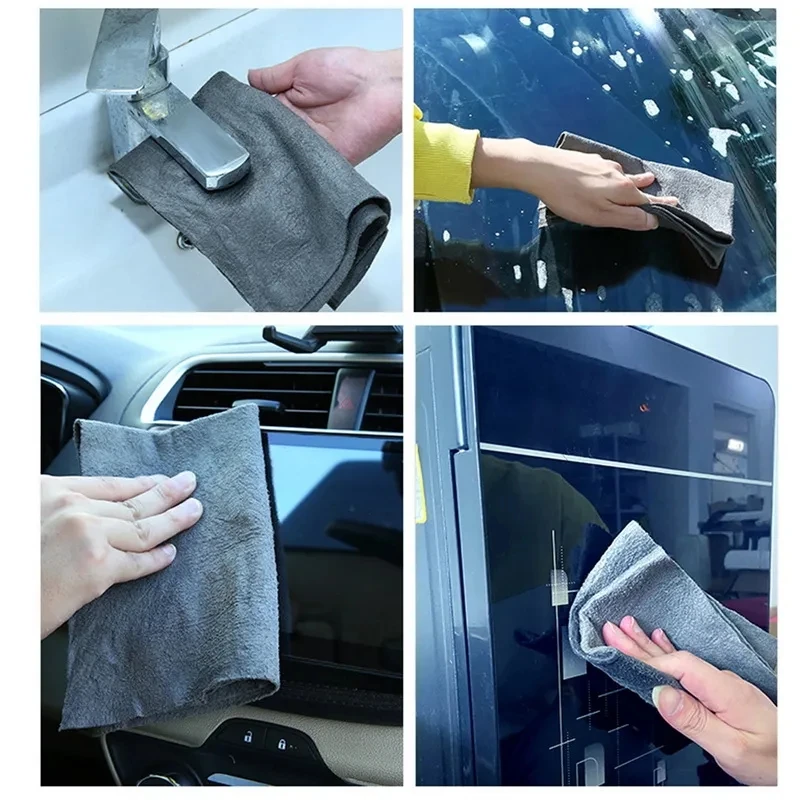 Multifunktionales magisches Tuch, Glasreinigungstuch, Geschirrtuch, fusselfrei, für Fenster, Autos, Küchenspiegel, spurlos, wiederverwendbar