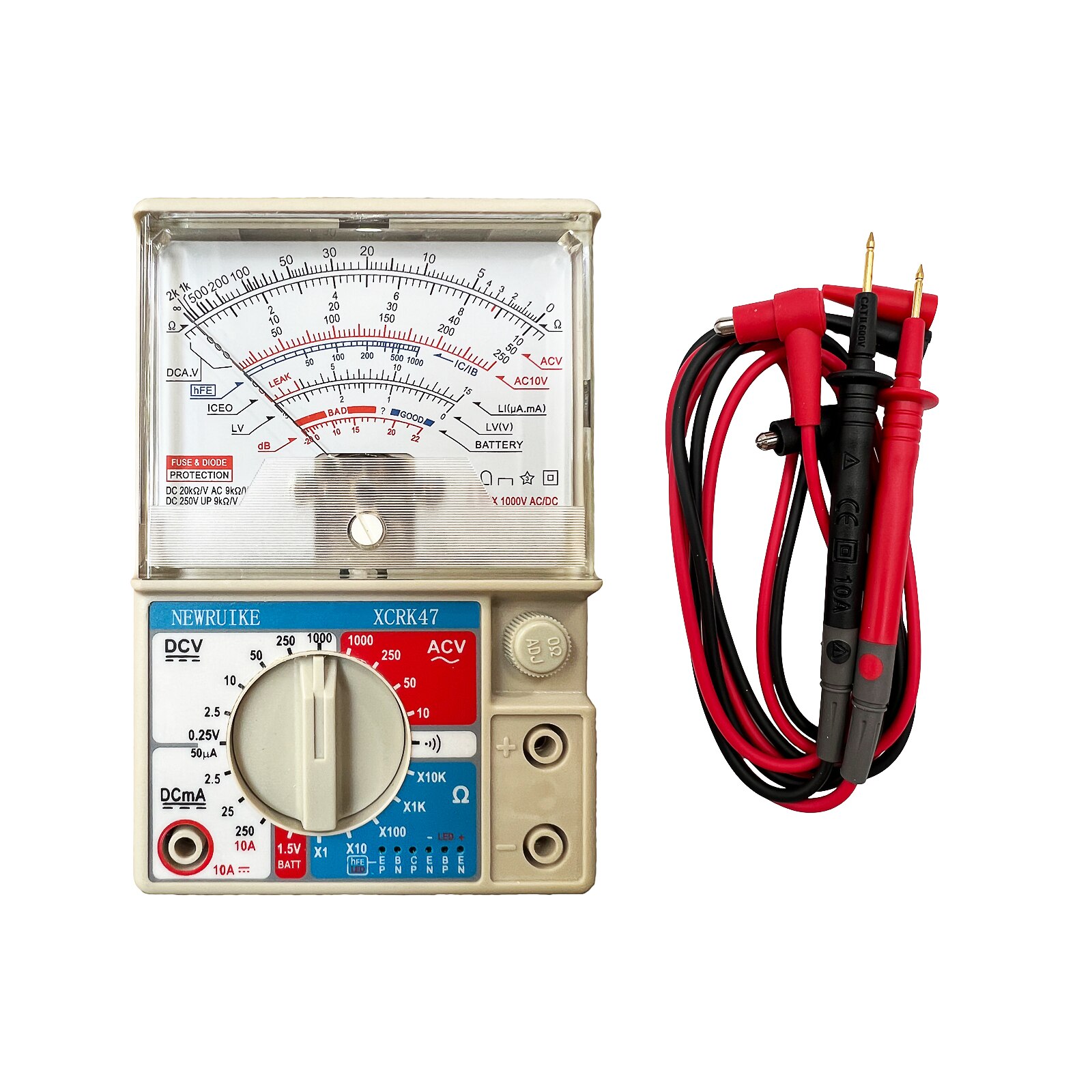 Newruike xcrk 47 analog multimeter høypresisjon mekanisk multi-funksjon multimeter vedlikehold peker multimeter: misligholde tittel