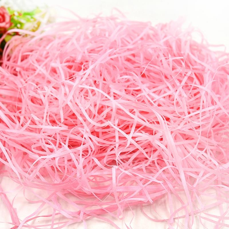70g Paper Shred Filler Cozy Natural Hamster Paper Bedding Hamster Shredded Paper Hamster Cage Cushion Material: Pink