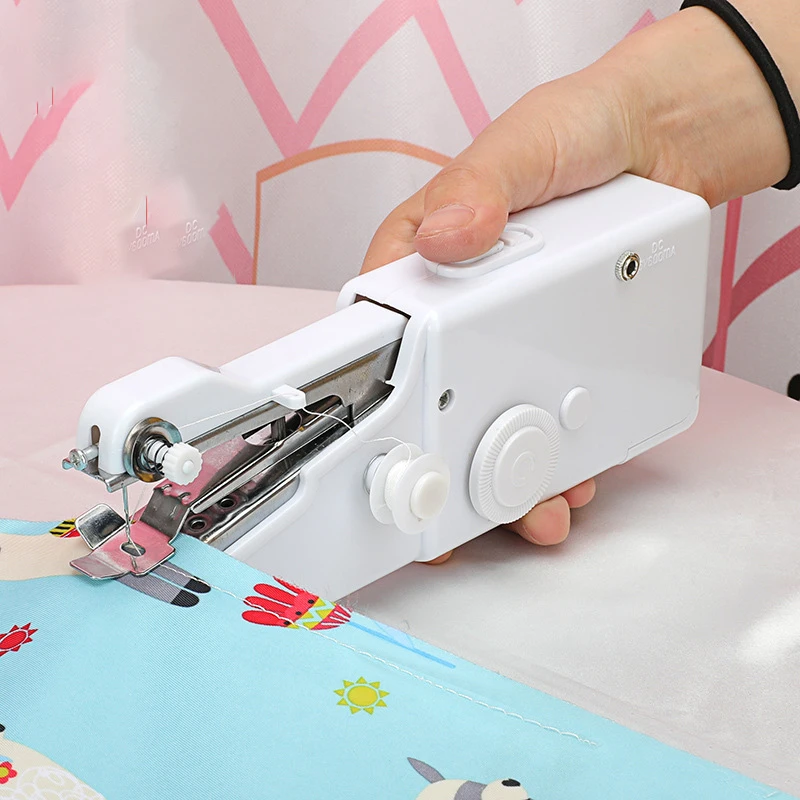 Máquina de costura manual portátil, sem corda, elétrica, construção rápida, suprimentos de vestuário diy, artesanato, jardim doméstico, bordado