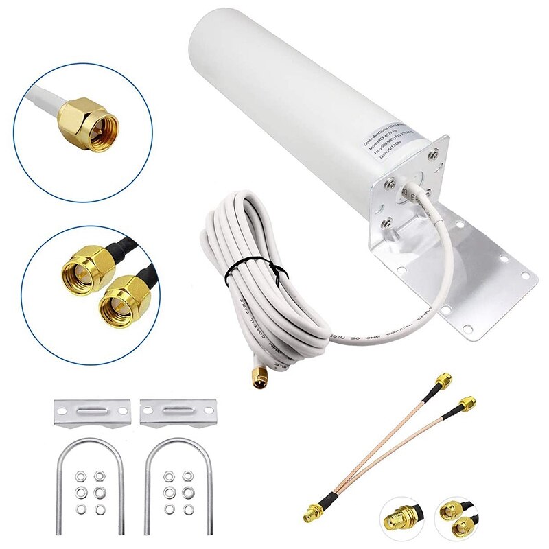 High Gain 10DBi 3G4G LTE Omni-Directional Outdoor Fixed Mount Antenna for Mobile Cell Phone Signal Booster 4G LTE Router