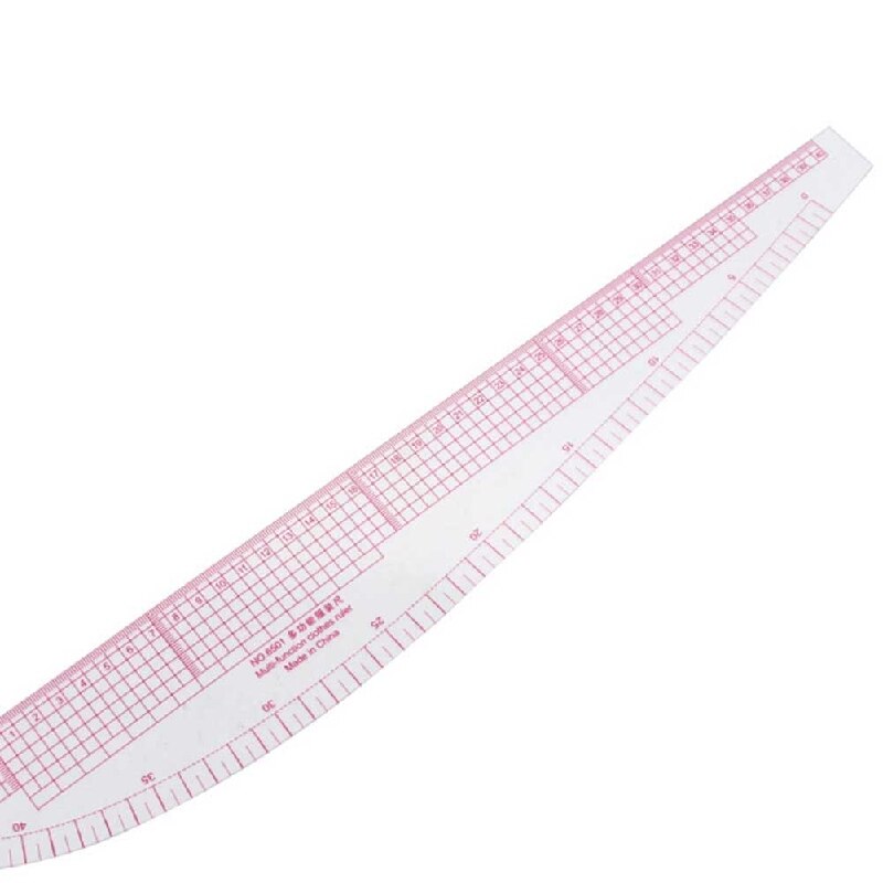 1PC Multifunctional Sewing Ruler Tools Measure Tailor Grading Plastic Comma Shaped Curve Ruler Styling French Curve Ruler