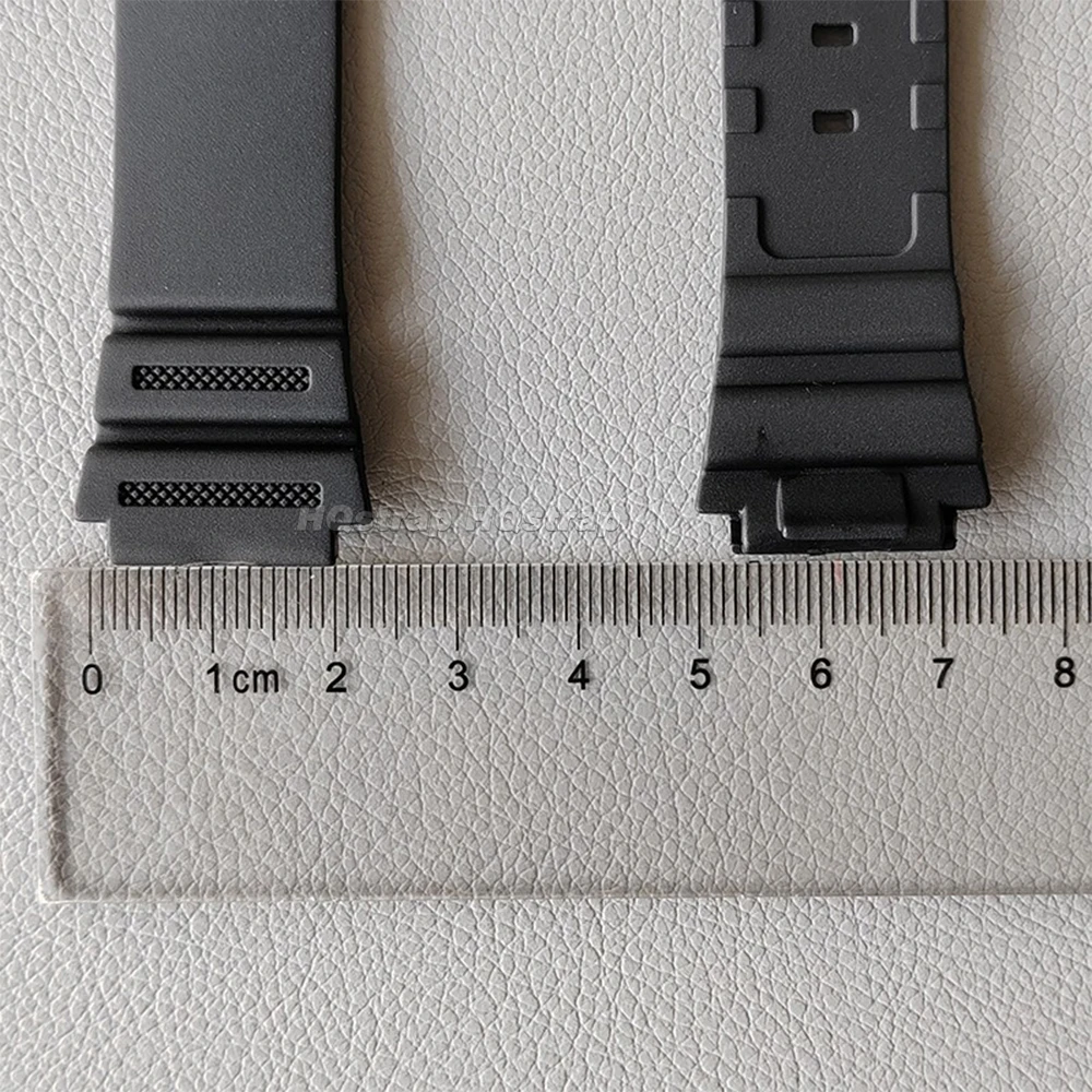 Gummiarmband för casio f -91w f105 f108 a158w a168 ae1200 ae1300 18mm resin ersättningsarmband svart sport herrarmband