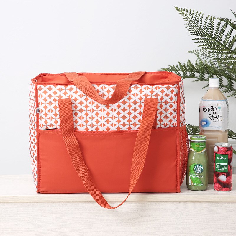 big cooler bags lunch picnic box insulated cool handbags ice pack thermo food milk large capacity shopping tote insulation bags