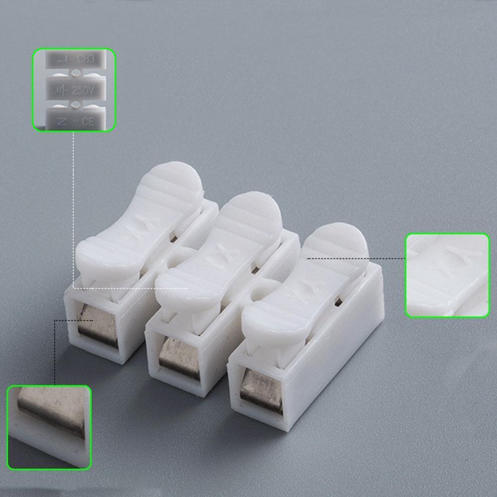 Huishoudelijke usspring connector draadklem aansluitblok voor ledstrip zonder lassen  v7 i 0