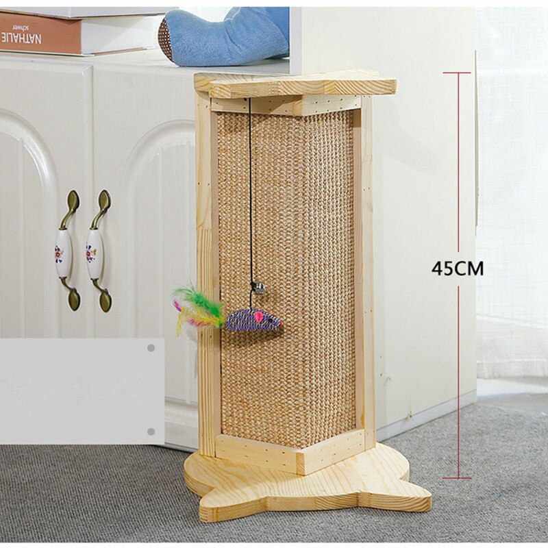 Cat Scratch Board Toy Sisal Post Cat Kitten Climbing Scratching Tree Cats Protecting Furniture Grind Claws Cat Scratcher Tree