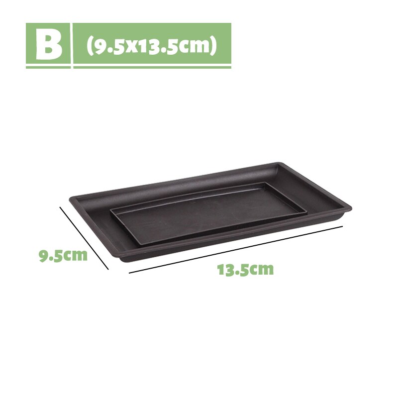 Imitatie Paars Zand Plant Tray Voor Plastic Bloempot Balkon Vierkante/Rechthoekige/Hexagon Potten Bonsai Kom Tuin Decoratie: B
