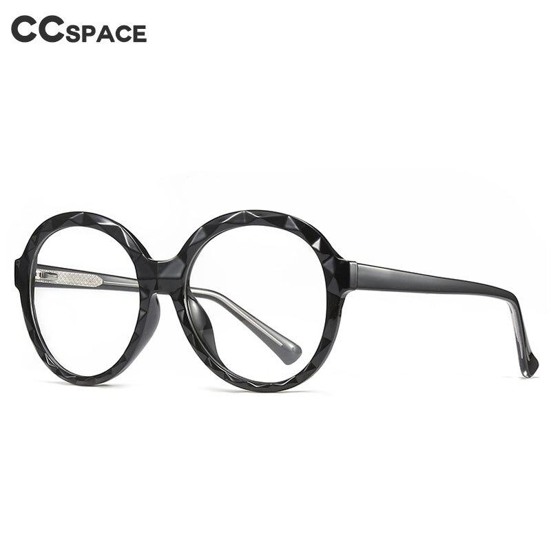 Lunettes en plastique titane pour femmes, monture ronde en cristal, coupe optique, à la , pour ordinateur, 47341