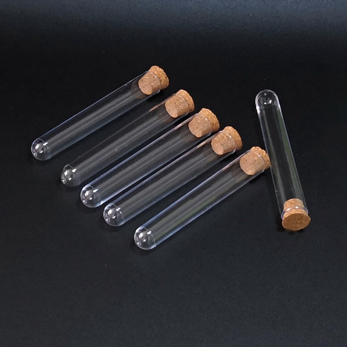 100 st / lott 12 x 78mm labb plast provrör med kor... – Grandado