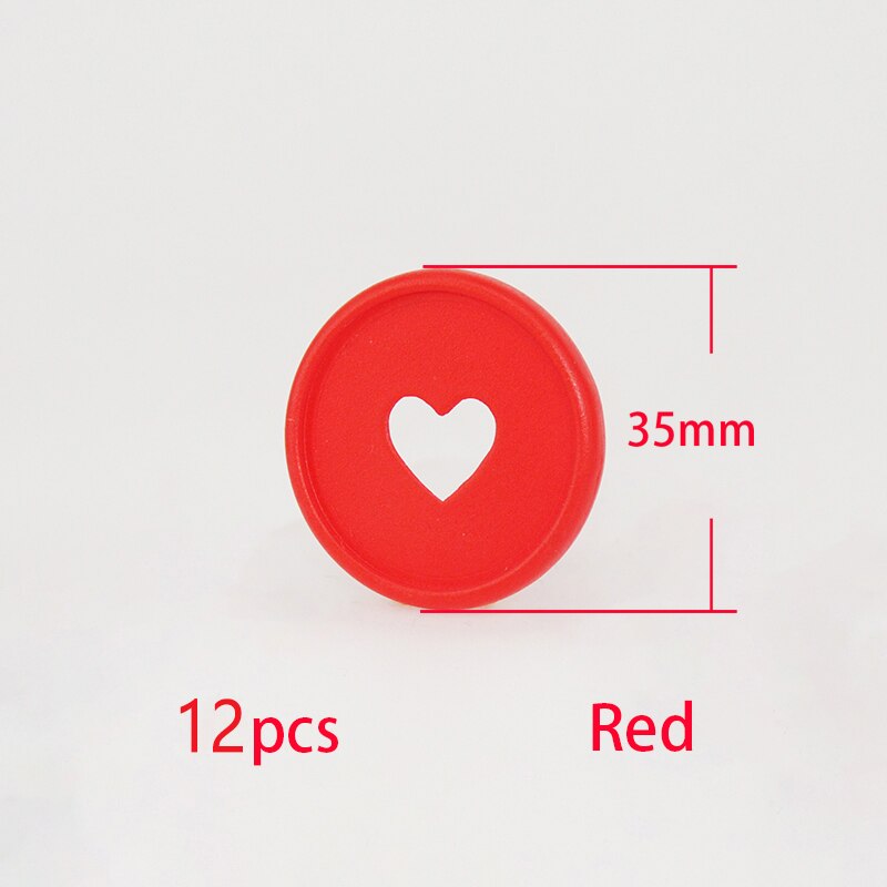 12 sztuk 35mm matowe grzyby Hole dyski wiążące pierścienie plastikowe Notebook Binder dyski grzyb pierścień wiążące Planner Binder dostaw: Red-12pcs