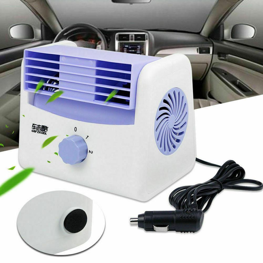 DC12V / 24V Draagbare Auto Vrachtwagen Voertuig Luchtkoeling Ventilator Laag Geluidsniveau Stille Koeler Fan 2 Speed Airconditioning voor Auto/Suv/Atv