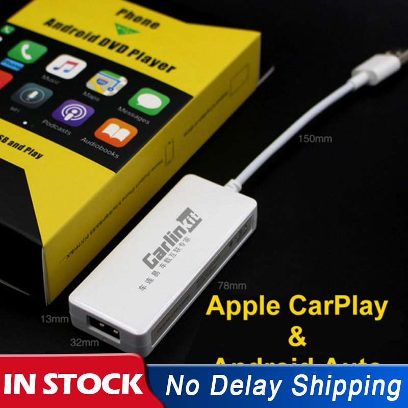 Carplay Usb Dongle Auto Link Kit Voor Apple Android Auto Aangesloten Voor Navigatie Speler Mobiele Telefoon Usb Adapter Kabel Wit