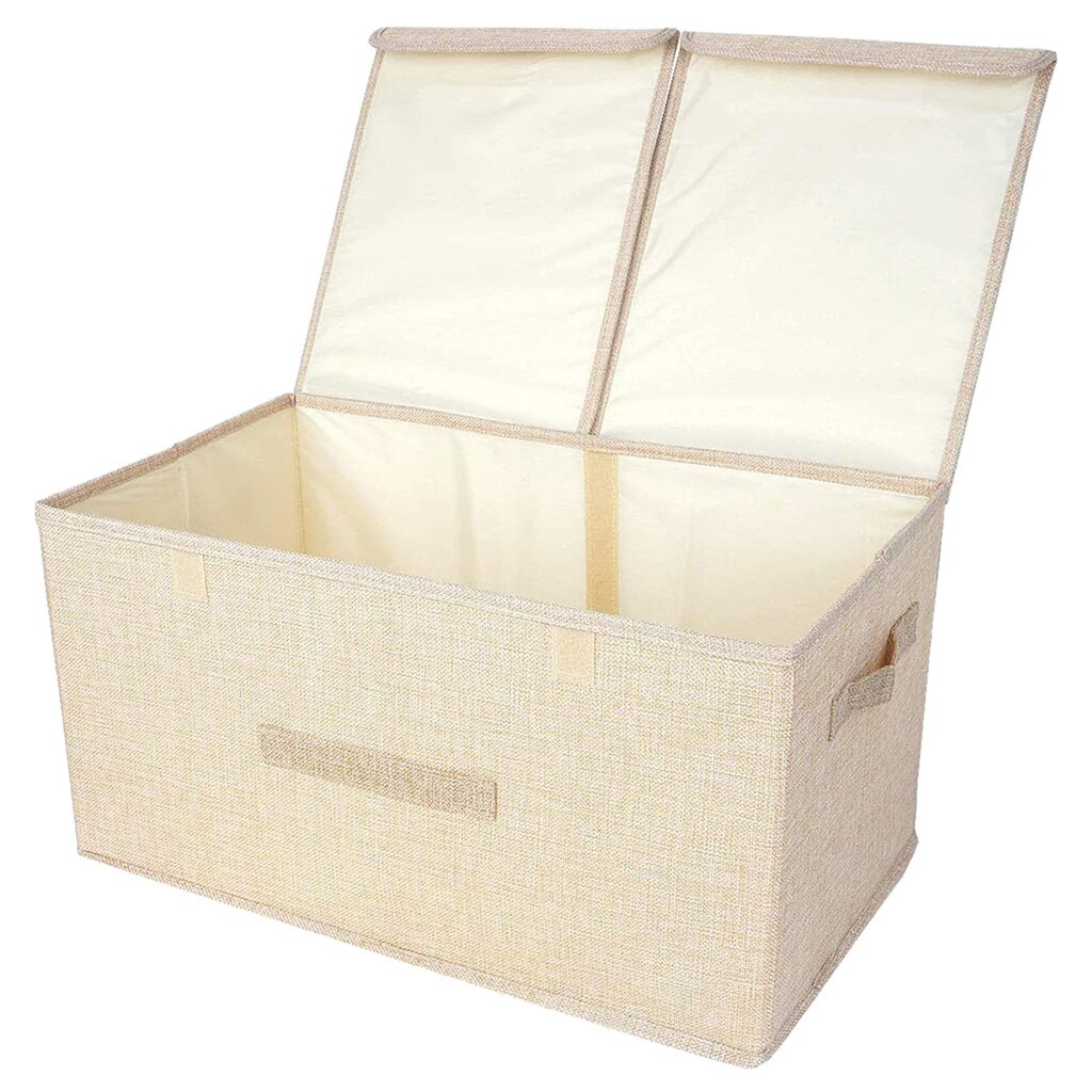 Folding Storage Basket Foldable Linen Storage Box Bins Fabric Organizer Organize Office Bedroom Closet Toys Laundry Basket: C