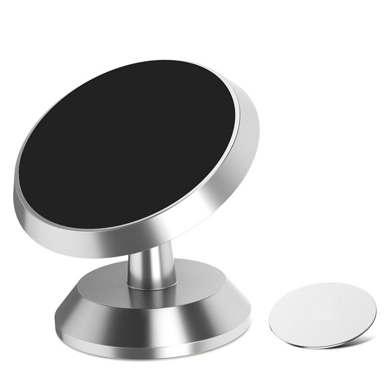 Mini supporto magnetico per telefono per auto supporto magnetico supporto universale per cruscotto per auto supporto per iPhone Samsung Xiaomi: Argento